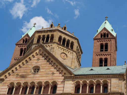 The Speyer Cathedral, the seat of the Roman Catholic Bishop of Speyer in Germany