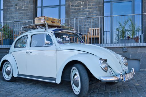 Volkswagen, VW Beetle from the sixties at the vintage car exhibition in Cologne, Germany,
