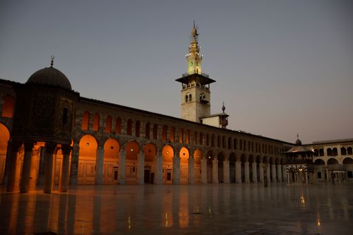 The Al Umayyad mosque in the evening, Damascus, Syria