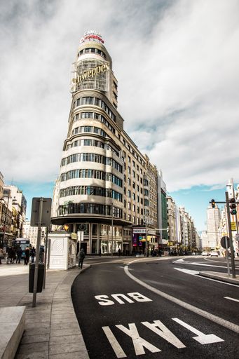 Foto en vertical de Madrid capital
