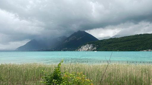 Lake Annecy in France, near the Frenc Alps