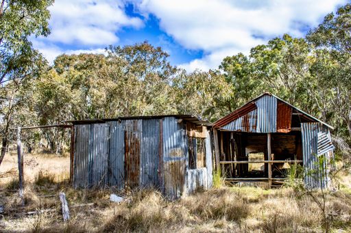 An old rustic shed near the swamps in the rural areas of Emmaville, New South Wales, Australia
