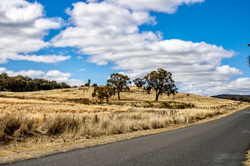 A road near the dry bushlands and swamps in the rural areas of Emmaville, New South Wales, Australia