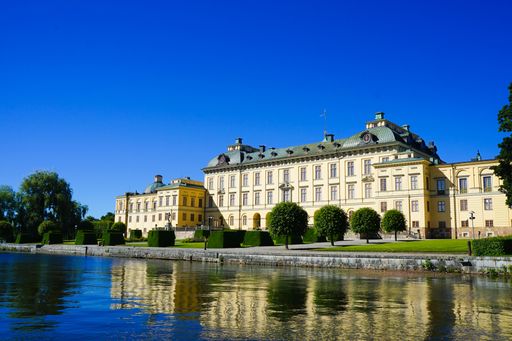 A breathtaking shot of beautiful Drottningholm Palace in Sweden
