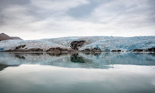 A beautiful arctic landscape in Svalbard, Norway