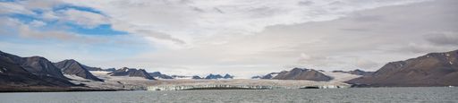 A beautiful arctic landscape in Svalbard, Norway