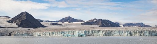A beautiful arctic landscape in Svalbard, Norway