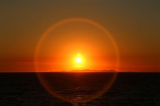 An amazing shot of a beautiful sea during a sunset