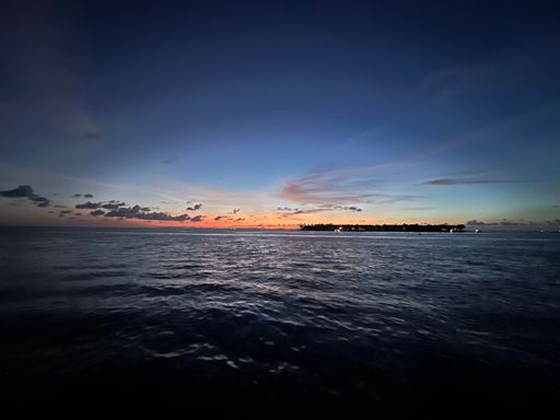 A mesmerizing view of a beautiful seascape at scenic sunset in Key West, Florida