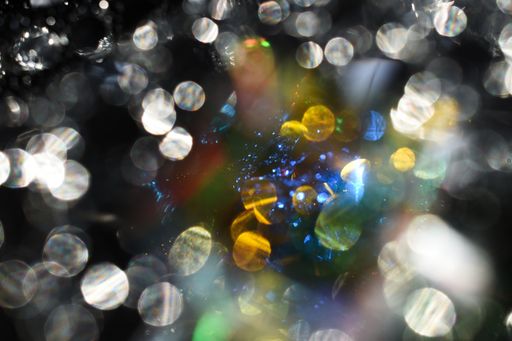 An abstract background with crystal lights