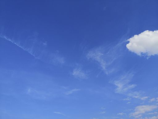 A beautiful shot of the wonderful blue sky with some clouds