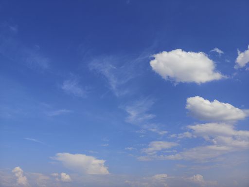 A beautiful shot of the wonderful blue sky with some clouds