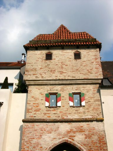 An old-style house under a cloudy sky in Germany