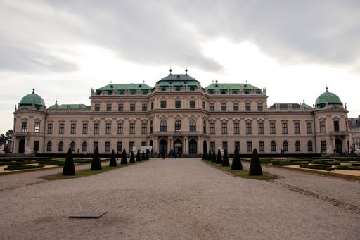 A mesmerizing view of Belvedere Schlossgarten Palace in Vienna, Austria