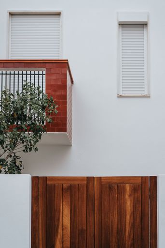A vertical shot of the urban architecture in the streets in Lagos, Portugal