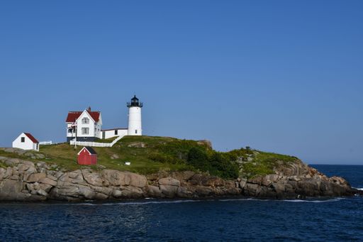 The Nubble lighthouse in York, Maine