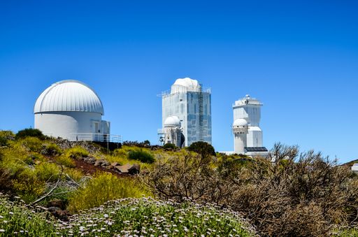 The view of Teide Observatory located in Tenerife, Spain.