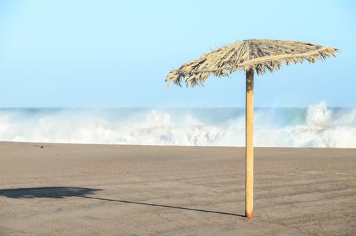 Beach Umbrella in Tenerife Canary Islands Spain Europe