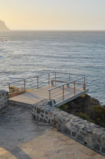 Sunrise on a Pier over Atlantic Ocean in Tenerife Canary Islands Spain