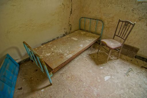 Interior Of An Abandoned House in Canary Islands Spain