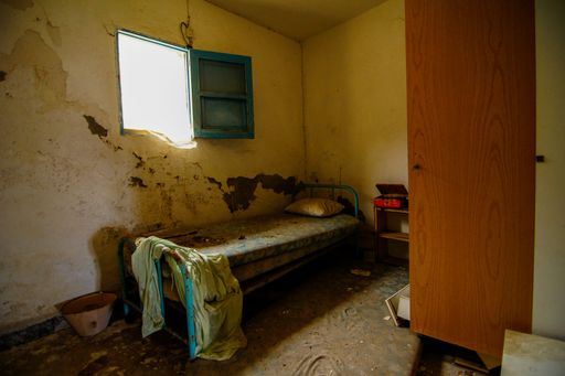 Interior Of An Abandoned House in Canary Islands Spain