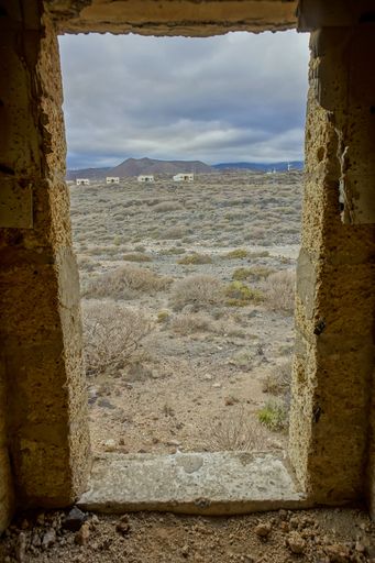 Abandoned Buildings of a Military Base in Tenerife Canary Islands Spain