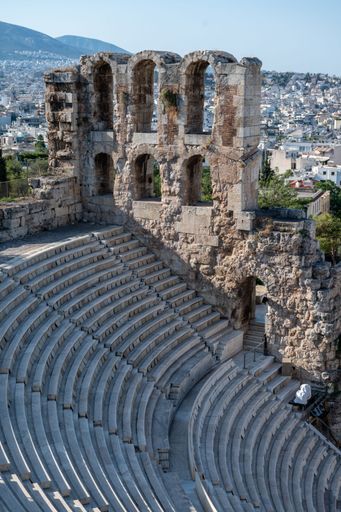 The Odeon of Herodes Atticus in Athens, Greece