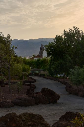 Sunset View of the church of San Juan, Telde, Gran Canaria, Canary Islands, Spain
