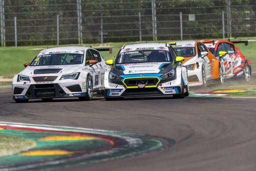 A race of a lot of competitive rallies in Imola, Italy during daytime