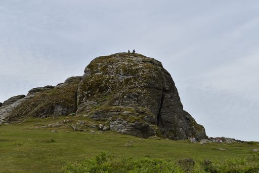 The Haytor Rock set in the Dartmoor National Park in the UK