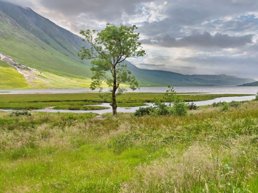 Loch Etrive under overcast skies