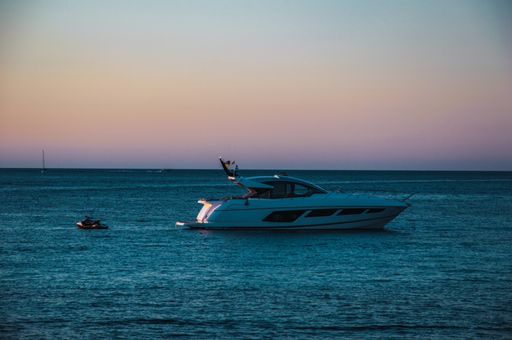 A mesmerizing view of an adorable sunset over a sea