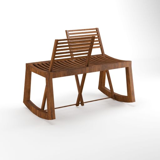 modern minimal furniture with white background studio style, its mixer of different wooden vs concrete textures, some are wireframe and pink furniture