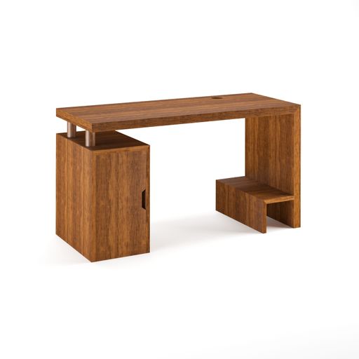 modern minimal furniture with white background studio style, its mixer of different wooden vs concrete textures, some are wireframe and pink furniture
