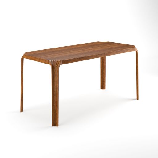 modern minimal furniture with white background studio style, its mixer of different wooden vs concrete textures, some are wireframe and pink furniture