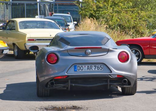 Alfa Romeo 4 C , rear view, classic car