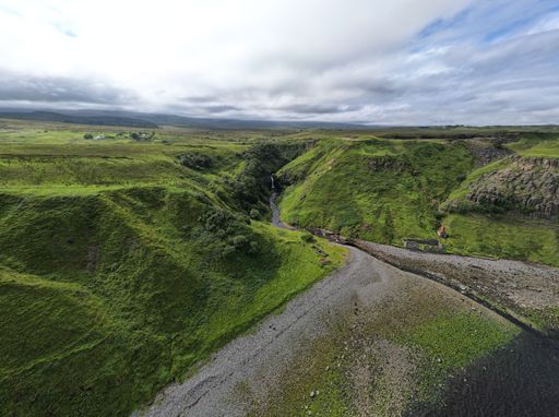 The beautiful summer landscape on the Isle of Skye. Scotland, UK.