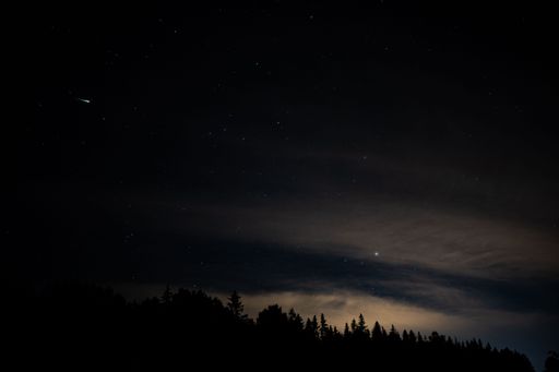 A long exposure shot of the mesmerizing starry night sky - great for a background