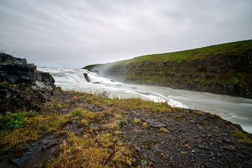 The beautiful Gullfoss Falls in Iceland - great for wallpapers