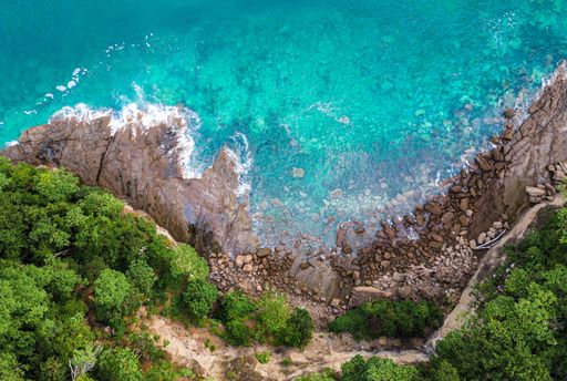 An aerial view of Guanacaste, Costa Rica