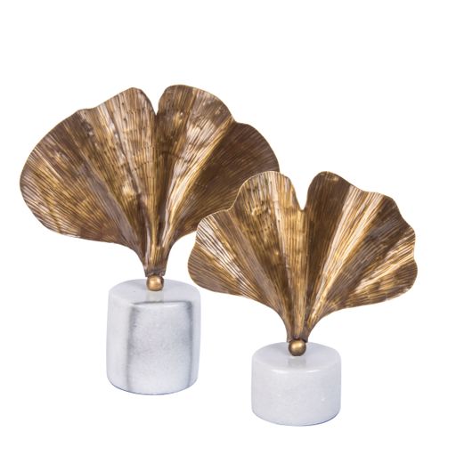A marble sculpture for luxury living room isolated on white background