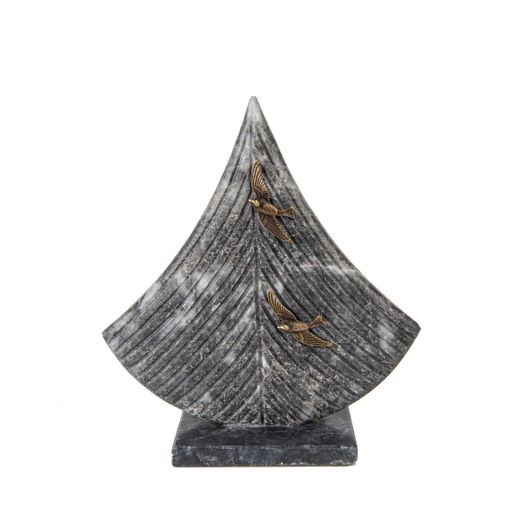 A marble sculpture for luxury living room isolated on white background