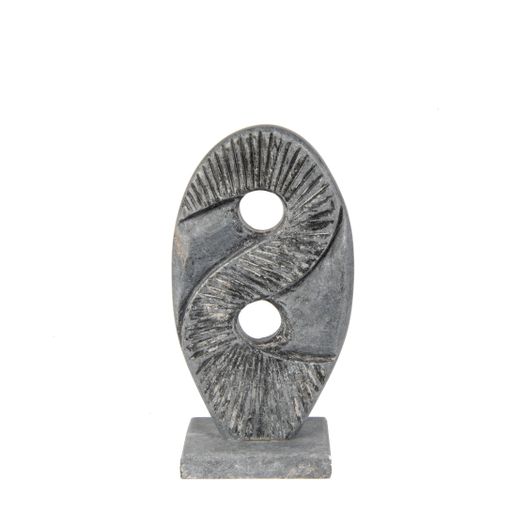 A marble sculpture for luxury living room isolated on white background
