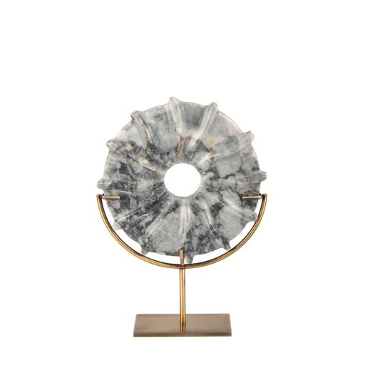 A marble sculpture for luxury living room isolated on white background