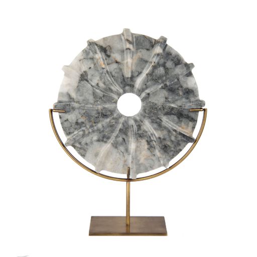 A marble sculpture for luxury living room isolated on white background