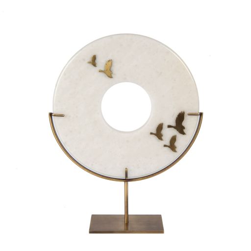 A marble sculpture luxury accessory isolated on a white background
