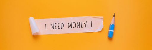 Close up conceptual shot of a business idea showing Money