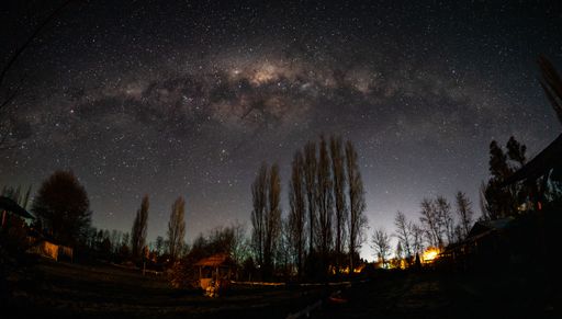 A beautiful view of a starry night sky
