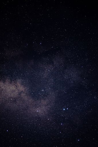 A starry night with Milky way
