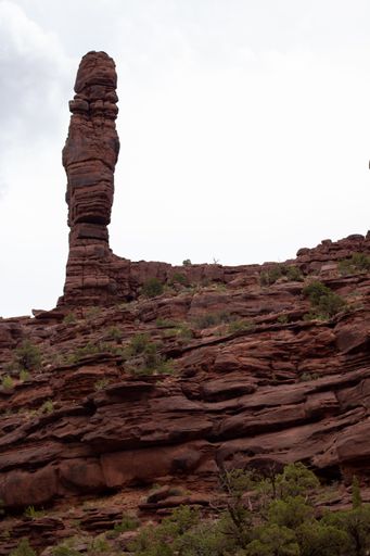A vertical shot of scenic sandstone Valley of the Gods Utah, United State